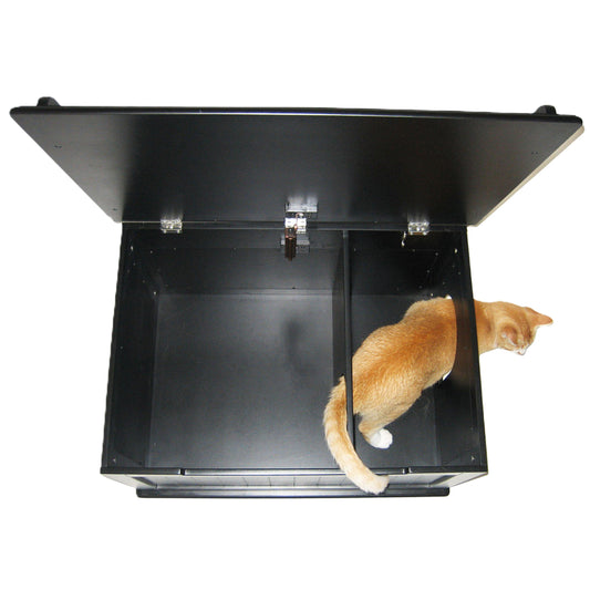 Designer Catbox Cat Litter Box Enclosure, Hidden, Dog-Proof Pet Furniture with Cover, Elegant, Covered, Odor Contained for Large Cats, Cat Litter Box Furniture with Lid
