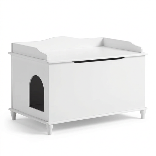 Gabinete blanco Standard solo sobre fondo blanco