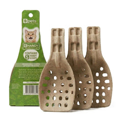 5 Pack Molded Pulp Cat Litter Scoops – Eco Friendly Kitty Sifter