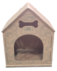 Cardboard Large Dog House,Dog House Indoor, Modern Crate Alternative, Sustainable Shelter for Large Dogs, Easy Assembly Dog House (No Plush Bed Included).