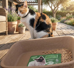 Disposable Molded Pulp Cat Litter Box 5 Pack | Travel Friendly Tray