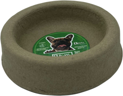 Disposable Molded Pulp Pet Feeding Bowls, 3 Pack, Leak Resistant Cat Dog Food Plate