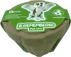 Plantable Pet Ashes Urn – Biodegradable Molded Pulp Memorial for Dogs, Cats