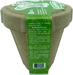Plantable Pet Ashes Urn – Biodegradable Molded Pulp Memorial for Dogs, Cats