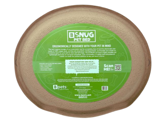 Eco Pet Bed – Bulk Box of 50 | 100% Biodegradable Paper Pulp