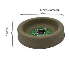 Molded Pulp Pet Feeding Bowls, (300) PIECES