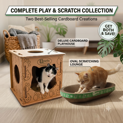 Cat House+ Oval Scratcher