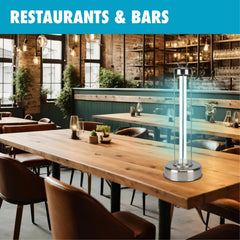 Tool klean UVC Light 100W Room TableTop- Stainless Steel