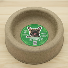 Disposable Molded Pulp Pet Feeding Bowls, 3 Pack, Leak Resistant Cat Dog Food Plate