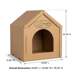 Cardboard Cat House – Small, Cozy Hideaway & Scratching Playhouse