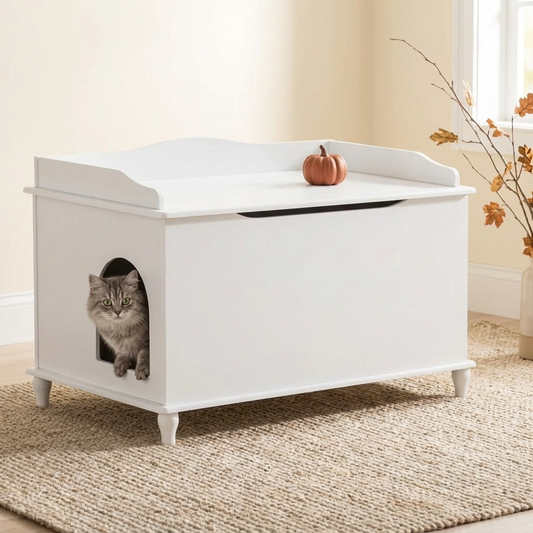 Gabinete blanco Standard en ambiente otoñal