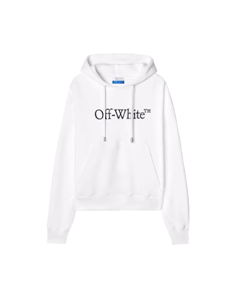 White Big Bookish Skate Hoodie