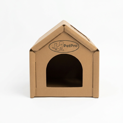 Cardboard Cat House – Medium, Cozy Hideaway & Scratching Playhouse