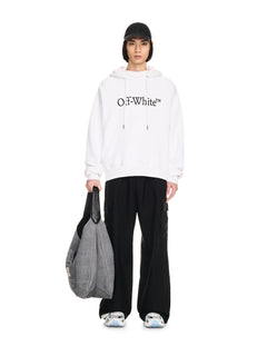 White Big Bookish Skate Hoodie