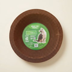 Round Cat Scratcher – Natural Cardboard, Protects Furniture & Supports Active Play